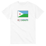 T-shirt drapeau djibouti en texte - pixelforma