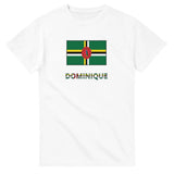 T-shirt drapeau dominique en texte - pixelforma