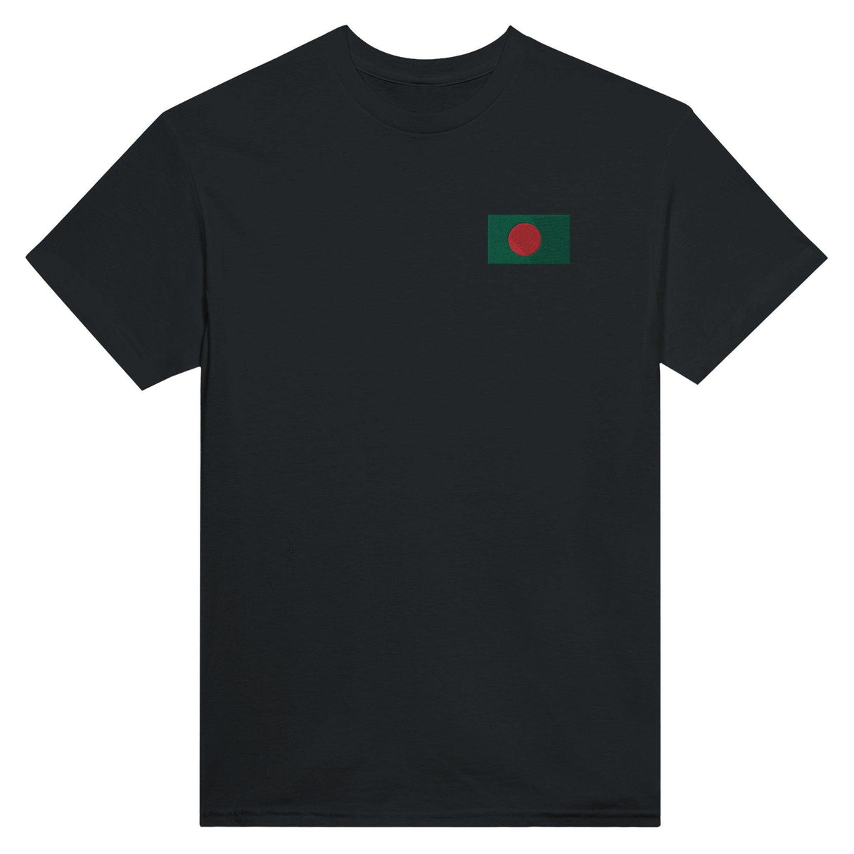 T-shirt Drapeau du Bangladesh en broderie - Pixelforma