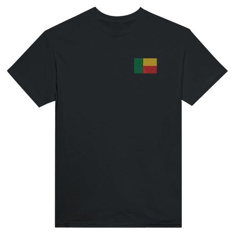 T-shirt Drapeau du Bénin en broderie - Pixelforma