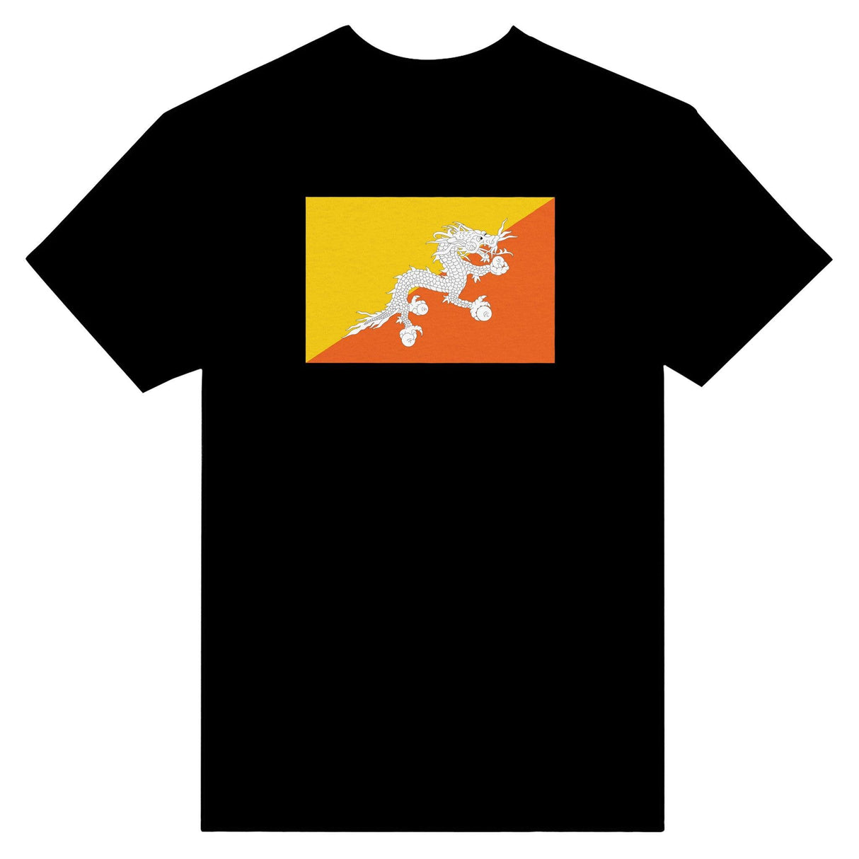 T-shirt Drapeau du Bhoutan - Pixelforma