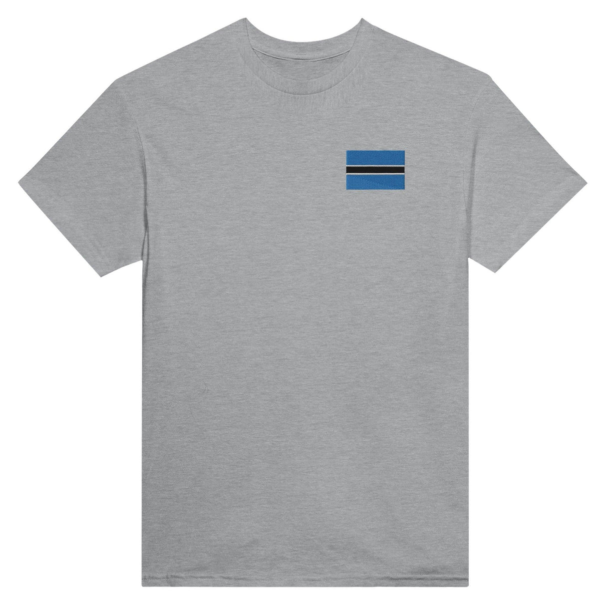 T-shirt Drapeau du Botswana en broderie - Pixelforma