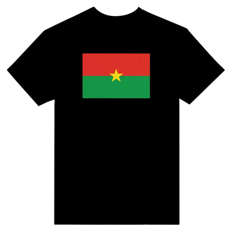 T-shirt drapeau du burkina faso - pixelformaflag