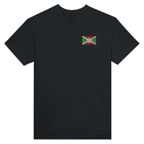 T-shirt Drapeau du Burundi en broderie - Pixelforma 