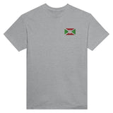 T-shirt Drapeau du Burundi en broderie - Pixelforma