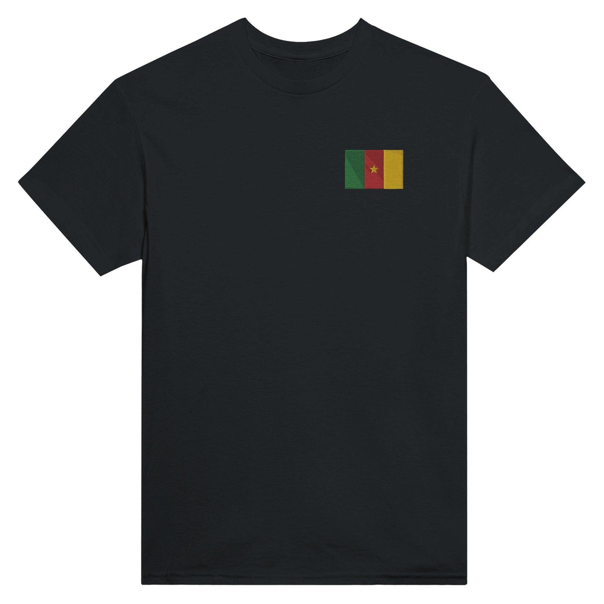 T-shirt Drapeau du Cameroun en broderie - Pixelforma 