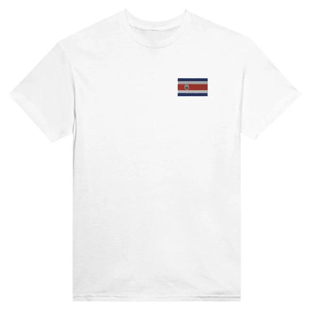 T-shirt Drapeau du Costa Rica en broderie - Pixelforma 