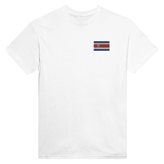T-shirt Drapeau du Costa Rica en broderie - Pixelforma