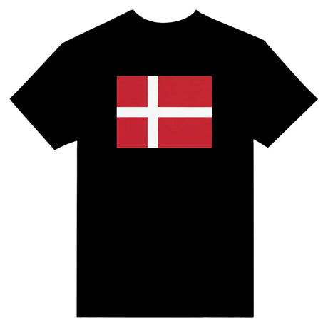 T-shirt drapeau du danemark - pixelformaflag