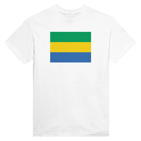 T-shirt drapeau du gabon - pixelformaflag