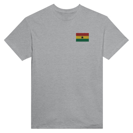 T-shirt Drapeau du Ghana en broderie - Pixelforma 