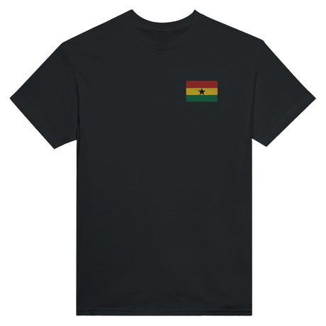 T-shirt Drapeau du Ghana en broderie - Pixelforma 