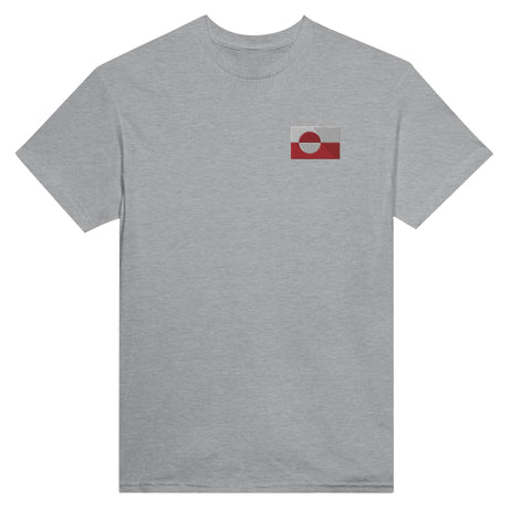 T-shirt Drapeau du Groenland en broderie - Pixelforma 