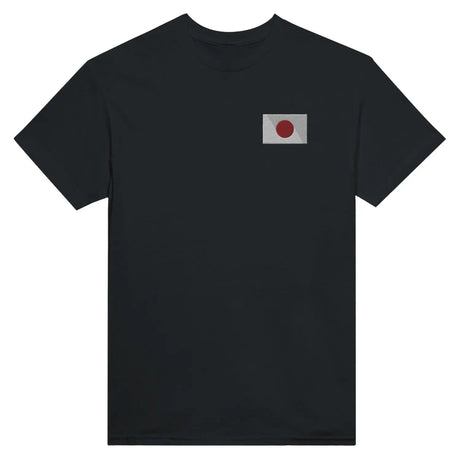 T-shirt drapeau du japon en broderie - pixelformaflag