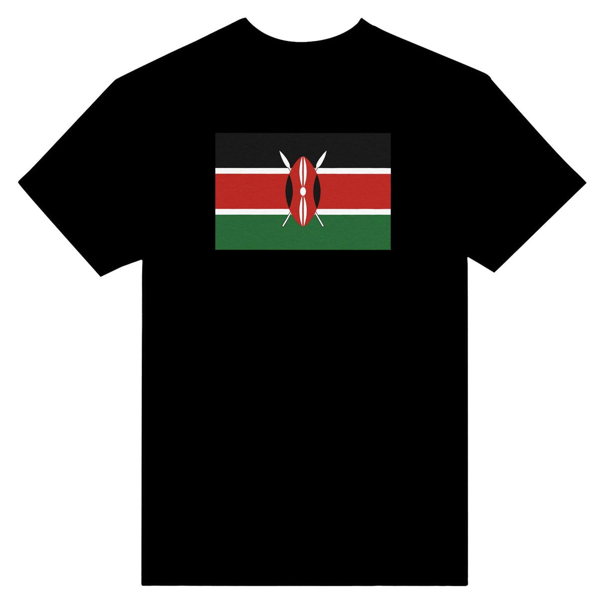 T-shirt Drapeau du Kenya - Pixelforma