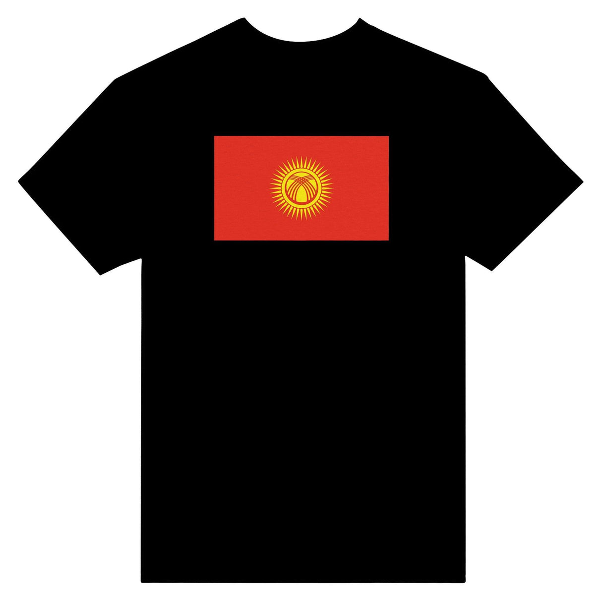 T-shirt Drapeau du Kirghizistan - Pixelforma