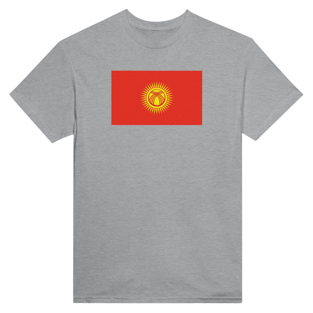 T-shirt Drapeau du Kirghizistan - Pixelforma