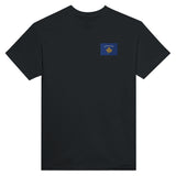 T-shirt Drapeau du Kosovo en broderie - Pixelforma 