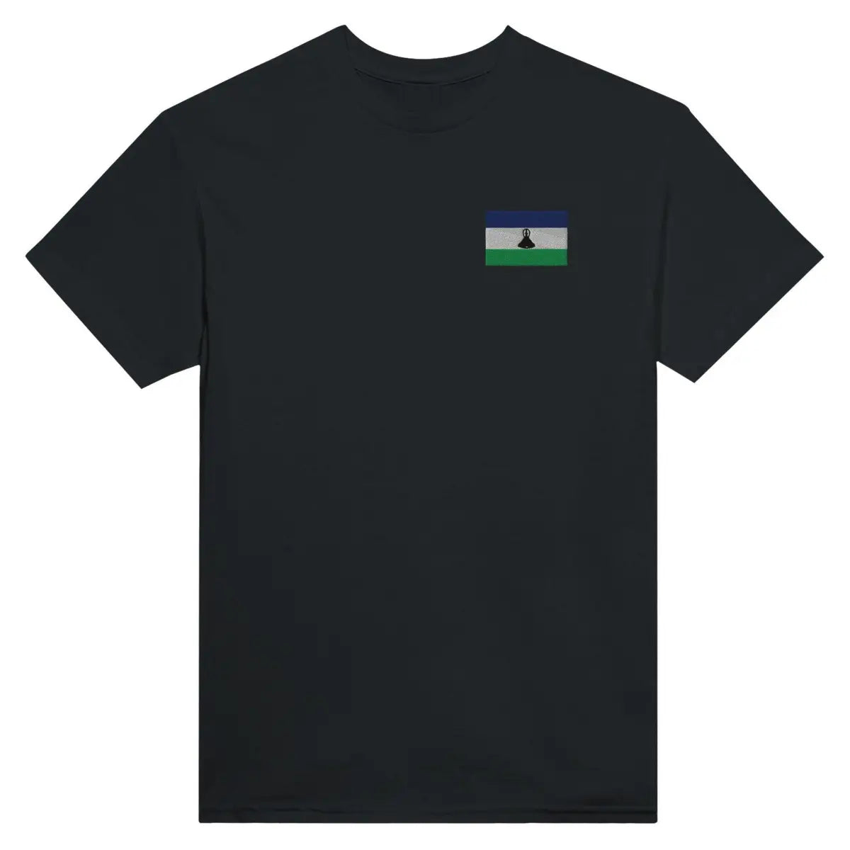 T-shirt Drapeau du Lesotho en broderie - Pixelforma 