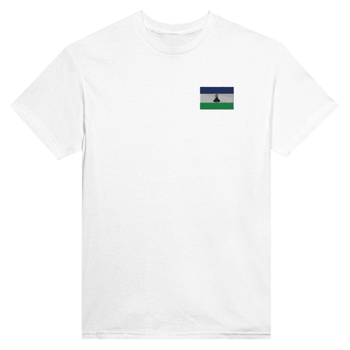 T-shirt Drapeau du Lesotho en broderie - Pixelforma