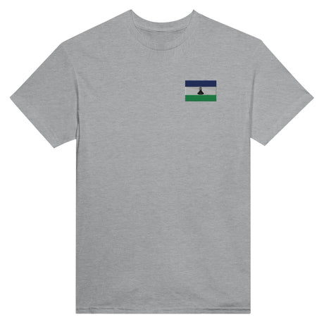 T-shirt Drapeau du Lesotho en broderie - Pixelforma 