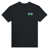 T-shirt Drapeau du Lesotho en broderie - Pixelforma