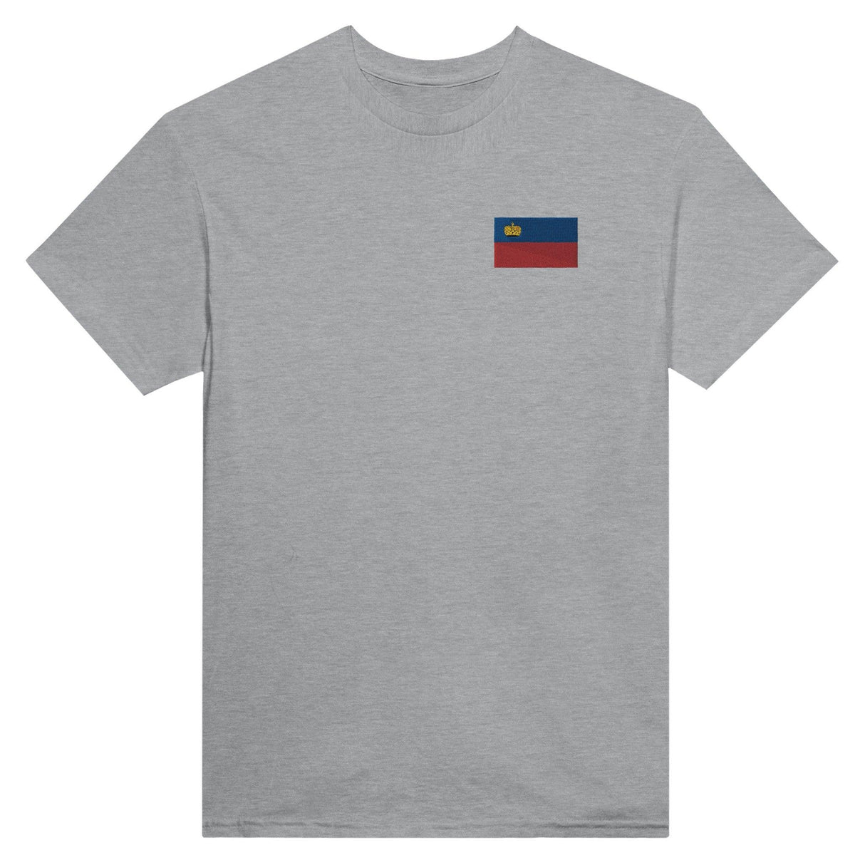 T-shirt Drapeau du Liechtenstein en broderie - Pixelforma