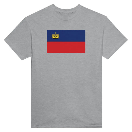 T-shirt drapeau du liechtenstein - pixelformaflag