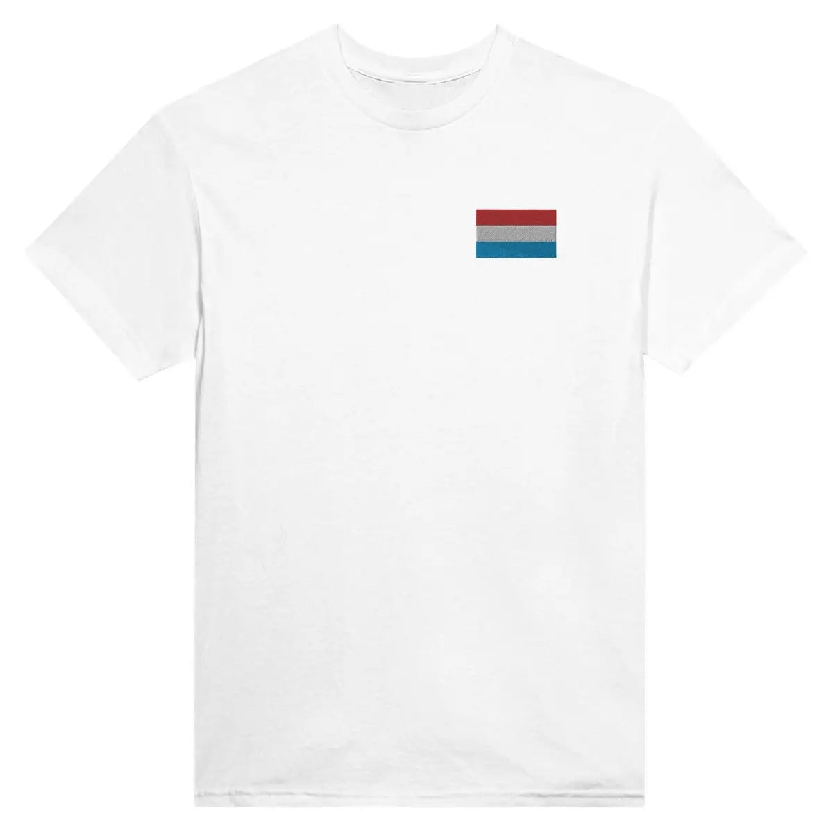 T-shirt Drapeau du Luxembourg en broderie - Pixelforma 