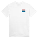 T-shirt Drapeau du Luxembourg en broderie - Pixelforma