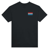 T-shirt Drapeau du Luxembourg en broderie - Pixelforma