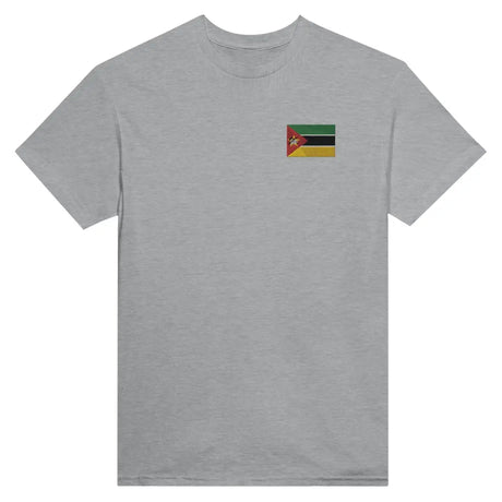 T-shirt Drapeau du Mozambique en broderie - Pixelforma 