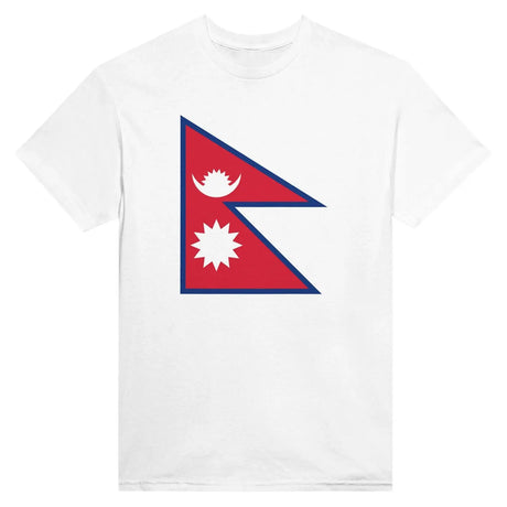 T-shirt drapeau du népal - pixelformaflag