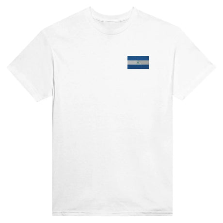 T-shirt drapeau du nicaragua en broderie - pixelformaflag