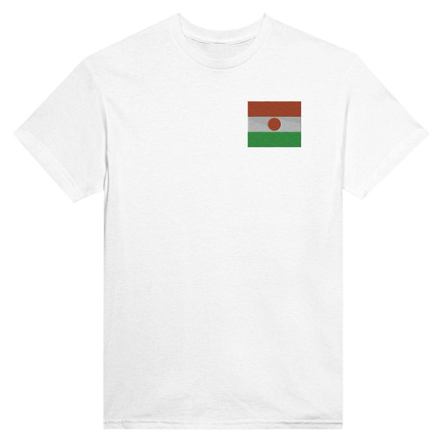 T-shirt Drapeau du Niger en broderie - Pixelforma 