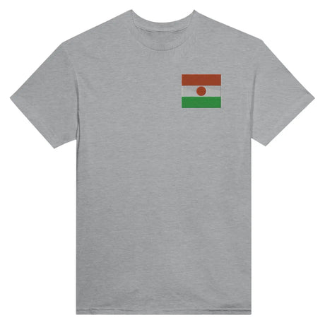 T-shirt drapeau du niger en broderie - pixelformaflag