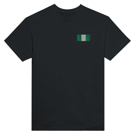 T-shirt Drapeau du Nigeria en broderie - Pixelforma 