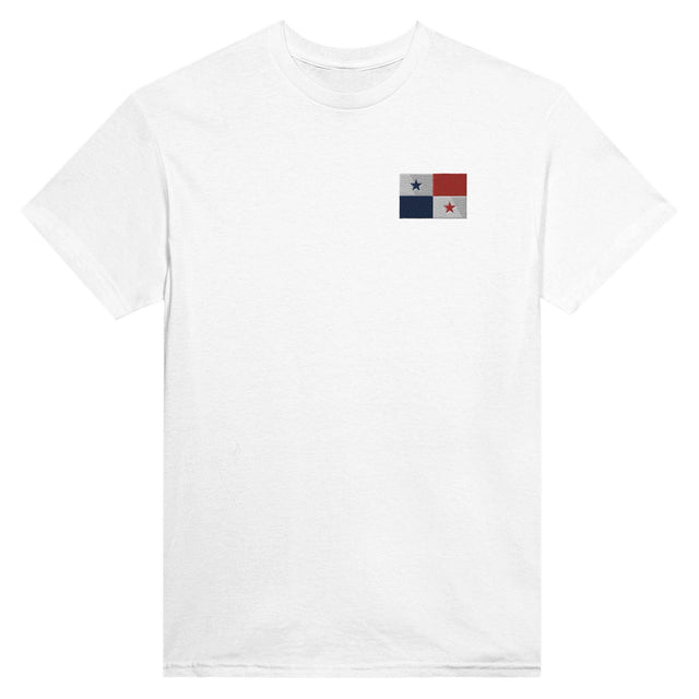 T-shirt Drapeau du Panama en broderie - Pixelforma 