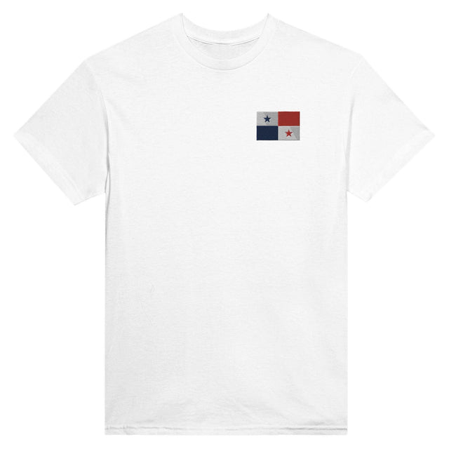 T-shirt Drapeau du Panama en broderie - Pixelforma