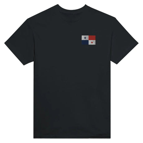 T-shirt drapeau du panama en broderie - pixelformaflag