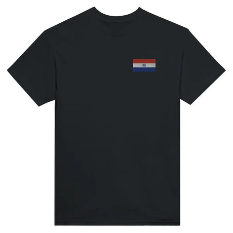 T-shirt Drapeau du Paraguay en broderie - Pixelforma 