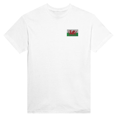 T-shirt Drapeau du pays de Galles en broderie - Pixelforma 
