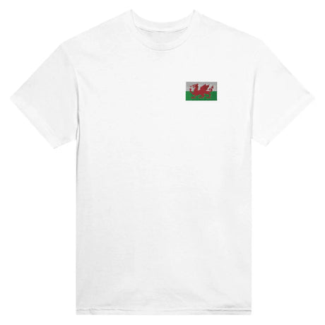 T-shirt drapeau du pays de galles en broderie - pixelformaflag