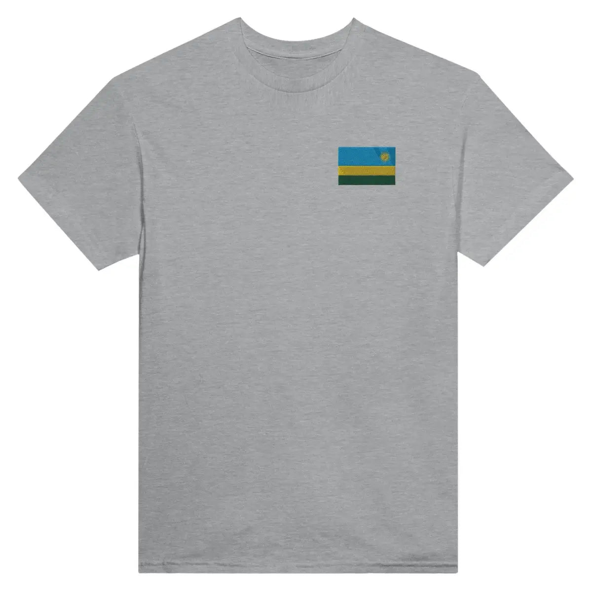 T-shirt Drapeau du Rwanda en broderie - Pixelforma 