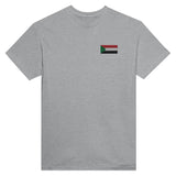 T-shirt Drapeau du Soudan en broderie - Pixelforma