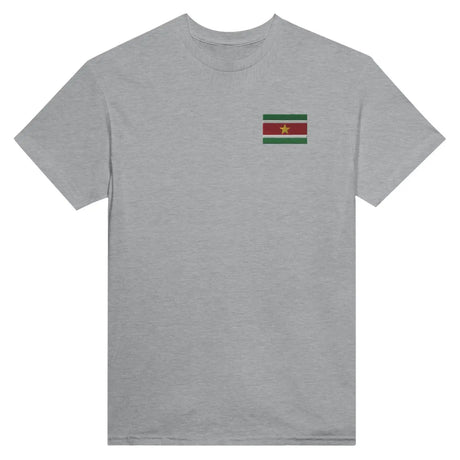 T-shirt drapeau du suriname en broderie - pixelformaflag