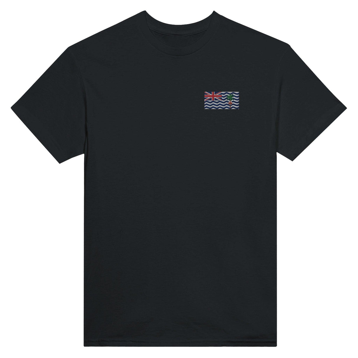 T-shirt Drapeau du Territoire britannique de l'océan Indien en broderie - Pixelforma 