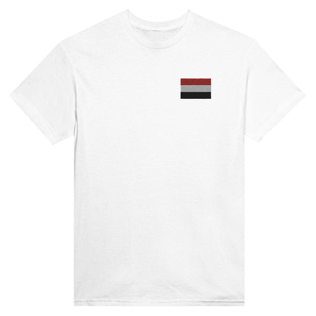 T-shirt Drapeau du Yémen en broderie - Pixelforma 