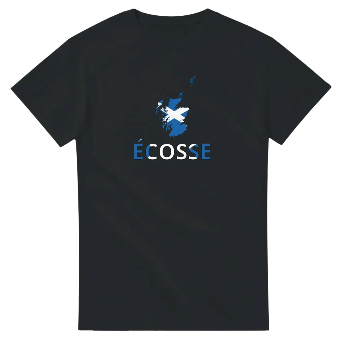 T-shirt drapeau écosse en carte - pixelforma