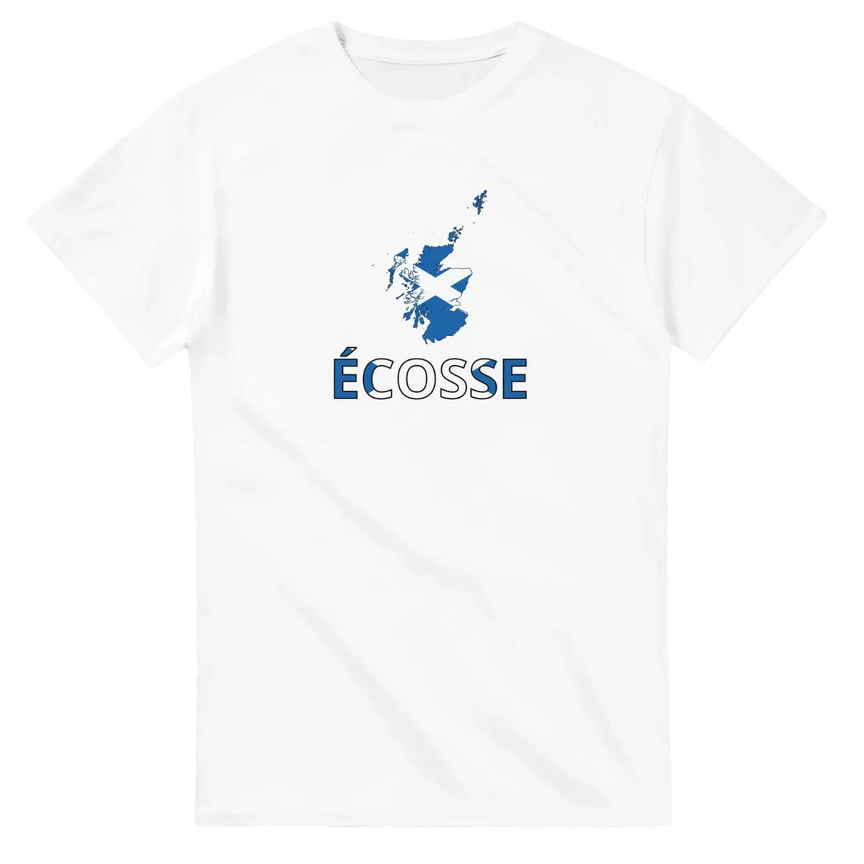 T-shirt drapeau écosse en carte - pixelforma